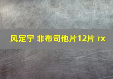 风定宁 非布司他片12片 rx